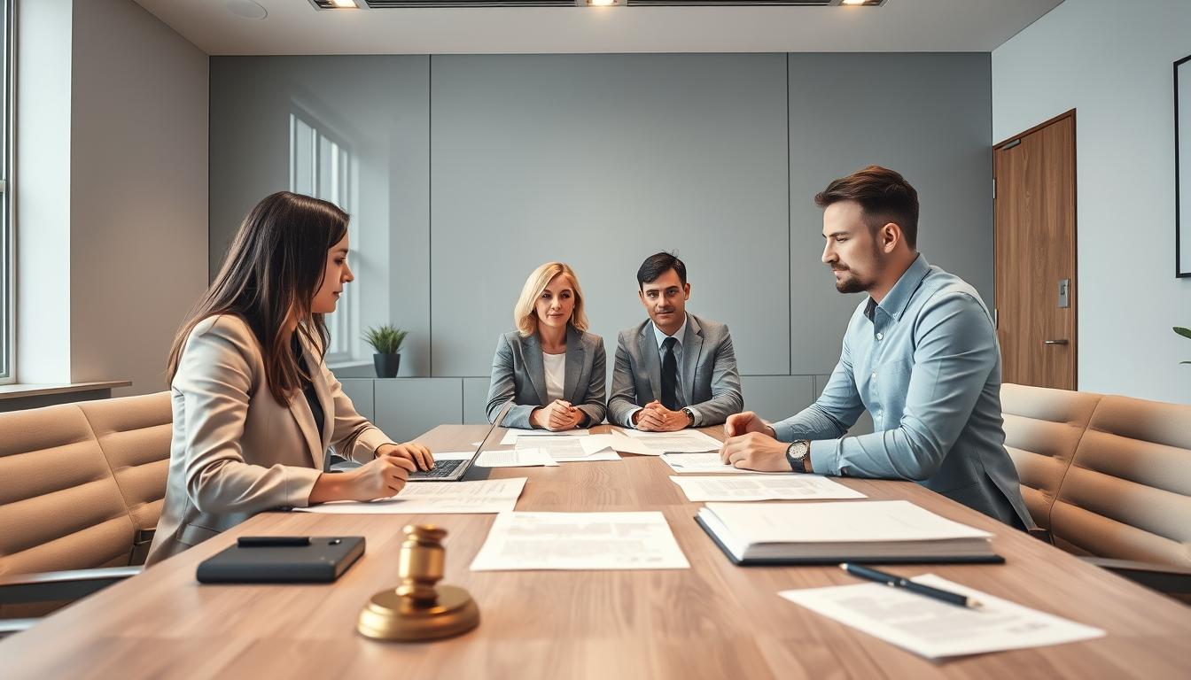 Senior legal team and family support